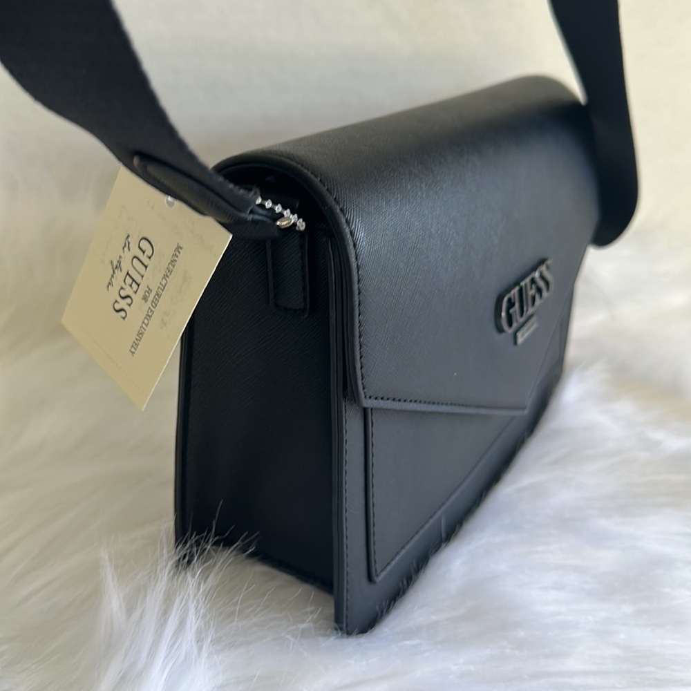 New GUESS Nashua Crossbody Bag In Black - Picture 5 of 11